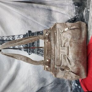 B. Makowsky snakeskin textured bag